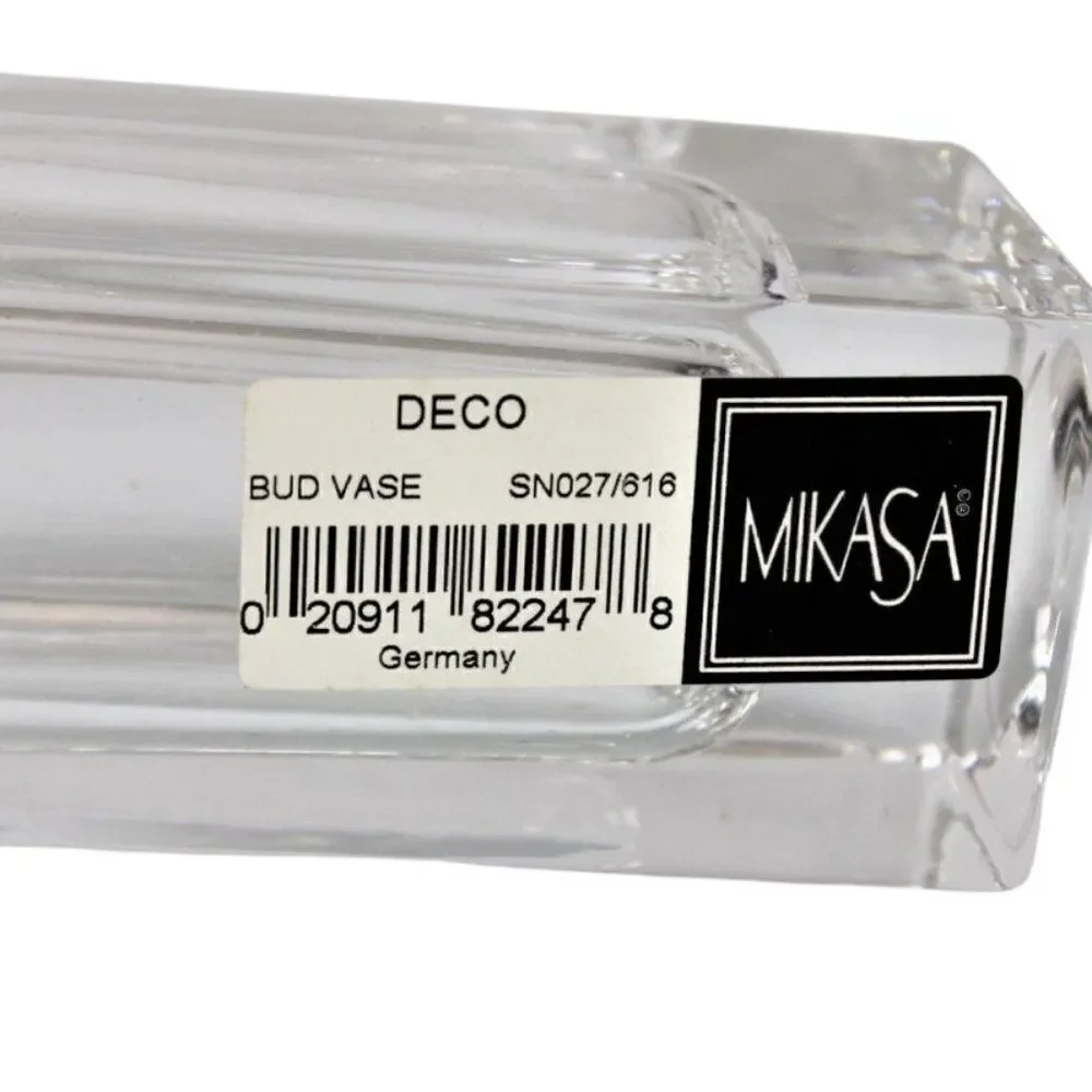 Mikasa Deco Heavy Weighted Vase Bud Vase 6.25